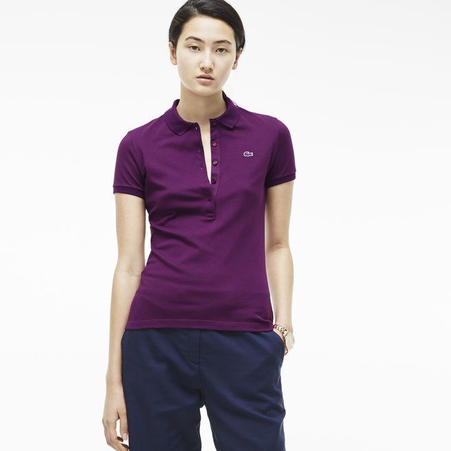 Lacoste short lapel T woman S-2XL-058
